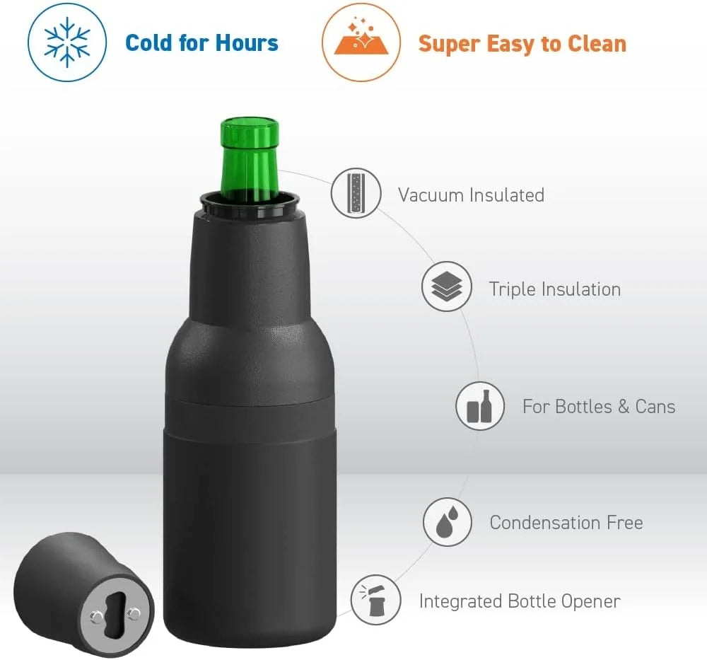 Premium 3-in-1 Beer Can Cooler & Holder | Perfect for Outdoor, Camping, and Everyday Use