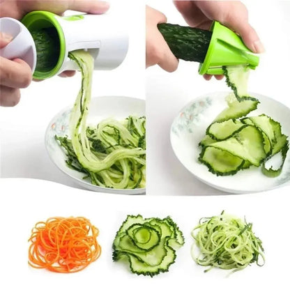 Vegetable Spiralizer - Premium Spiral Slicer | Durable Handheld Veggie Cutter
