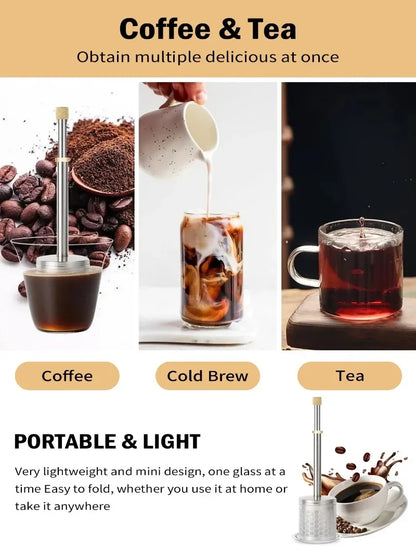 Reusable Stainless Steel Coffee & Tea Filter | Eco-Friendly Pour-Over Brewer