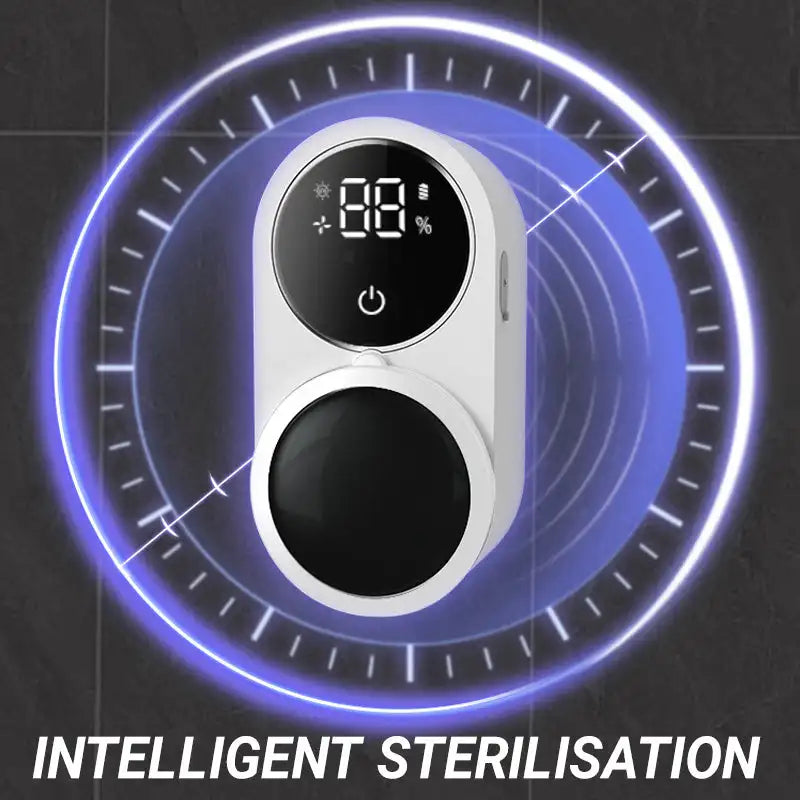 Toothbrush UV Cleaner with UV-C Sterilization, Air Drying, and Smart LED Screen | Fast Charging