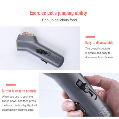 Dog Treat Launcher Toy for Training & Play | Fun Pet Feeder | Dog Food Dispenser