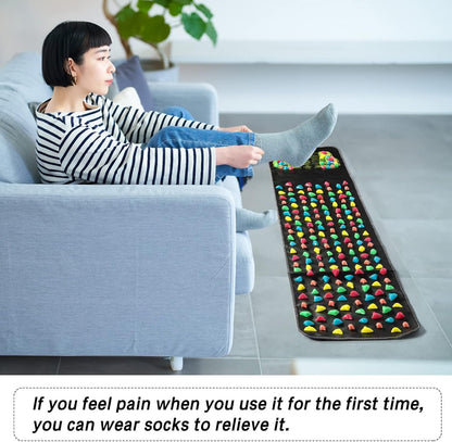 Reflexology Acupressure Foot Massage Mat | Boost Circulation, Relieve Pain & Relax Naturally
