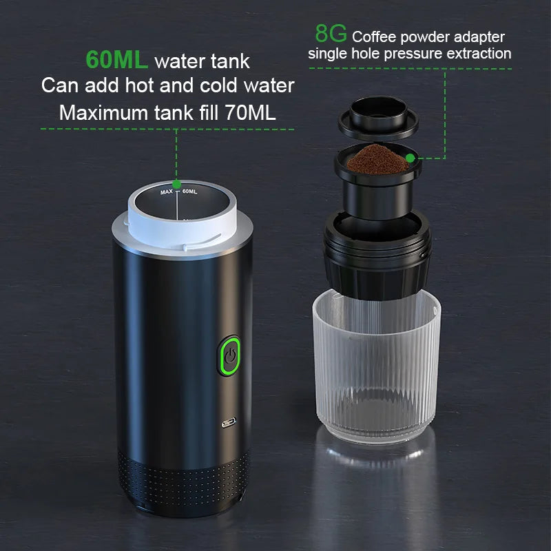 Portable Coffee Maker | Brew Fresh Coffee Anytime, Anywhere