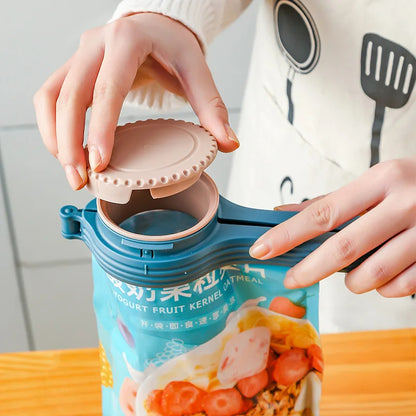 Reusable Bag Clip Snack Sealer with Spray Nozzle | Moisture-Proof Food Storage Solution