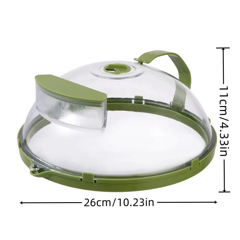 Microwave Cover with Built-in Water Steamer for Moisture Retention and Cleanliness