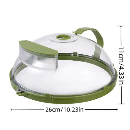 Microwave Cover with Built-in Water Steamer for Moisture Retention and Cleanliness