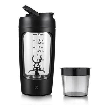 Electric Protein Shaker Bottle – 650ml Rechargeable Blender Cup