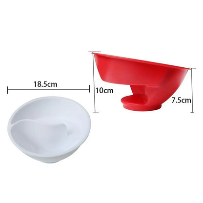 Separated Cereal Bowl | Dry & Wet Separation with Spiral Slide | Crunchy Cereal Every Time
