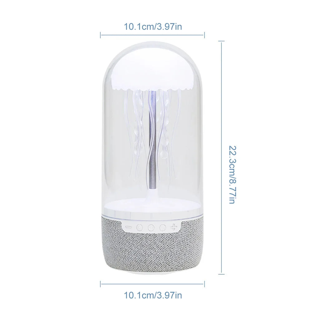 Jellyfish Lamp with Bluetooth Speaker | Ocean Ambiance Meets Crystal Sound