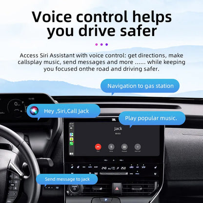 Wireless CarPlay Adapter for iPhone | Plug & Play Wireless CarPlay Dongle for All Cars