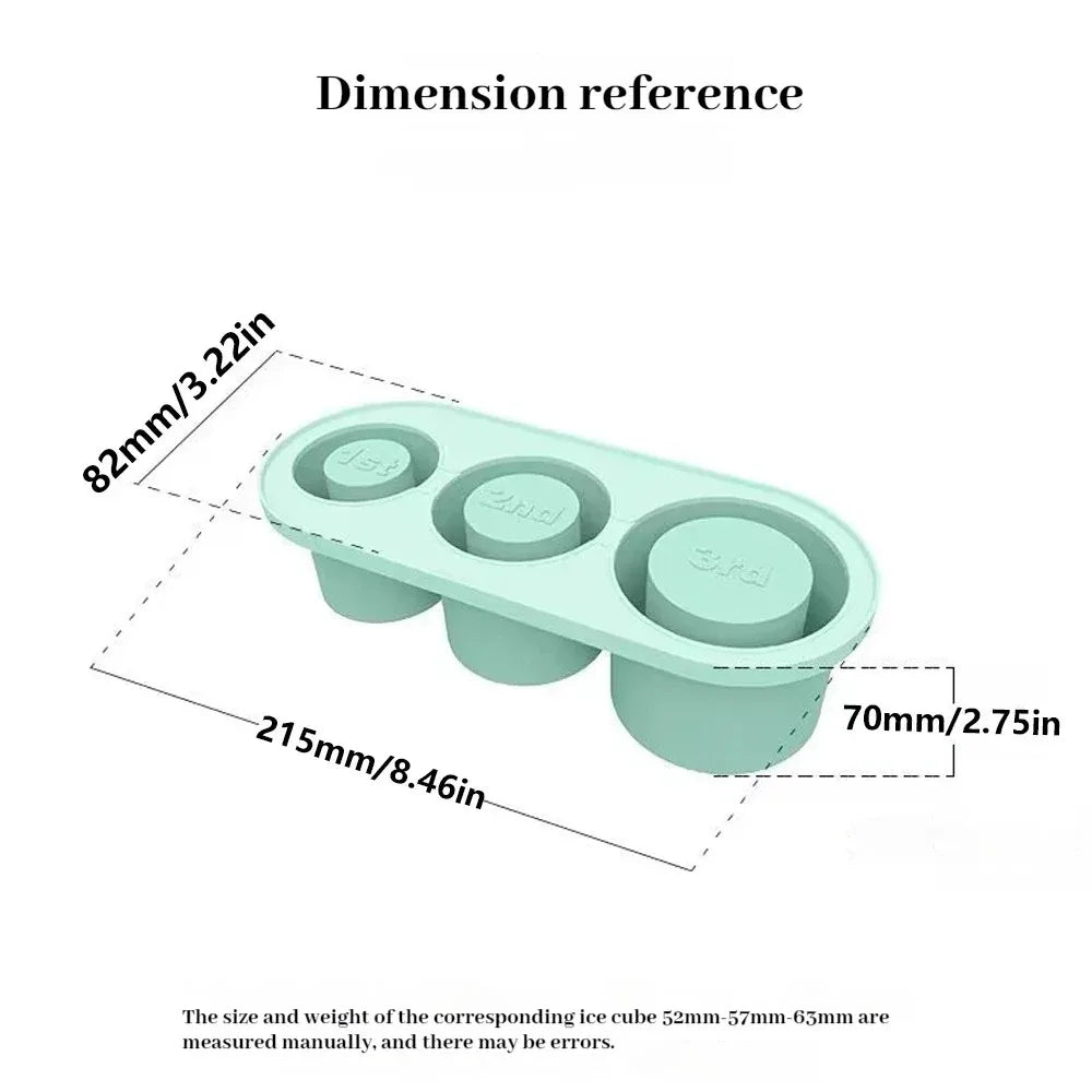 Ice Cube Maker Silicone Mold for 30-40oz Tumblers | Quick-Freeze, Easy Release, Leakproof & Reusable