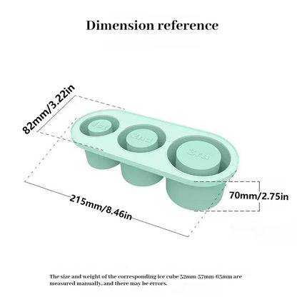 Ice Cube Maker Silicone Mold for 30-40oz Tumblers | Quick-Freeze, Easy Release, Leakproof & Reusable