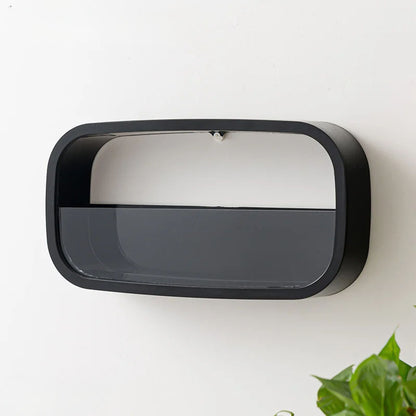 Modern Rectangle Wall-Mounted Flower Vase | Minimalist Vertical Planter for Home & Restaurants