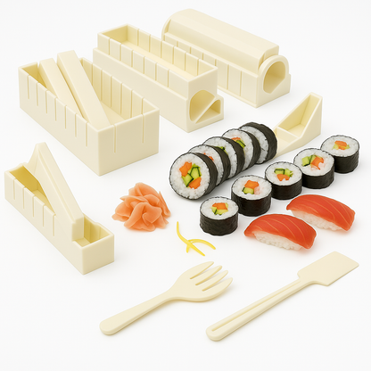 DIY Sushi Making Kit | Easy Sushi Roller Mold Set for Beginners & Pros