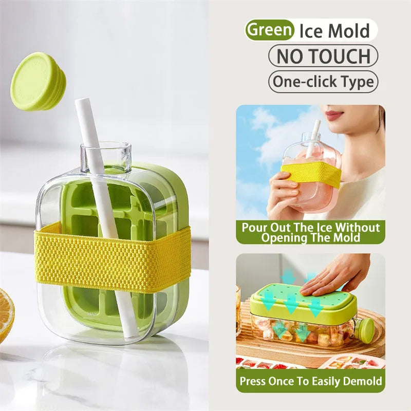 Ice Cube Tray with Lid | Effortless, Mess-Free Ice Making!