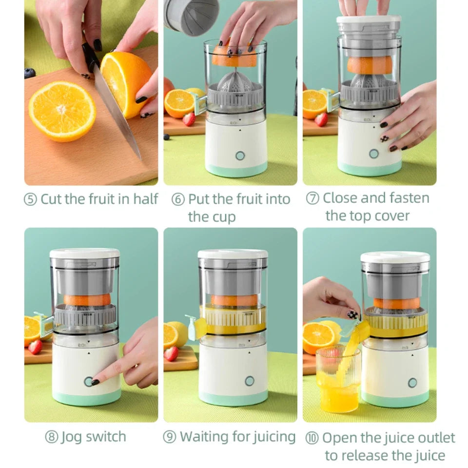 Portable Electric Juicer | Fresh Juice Anytime, Anywhere!