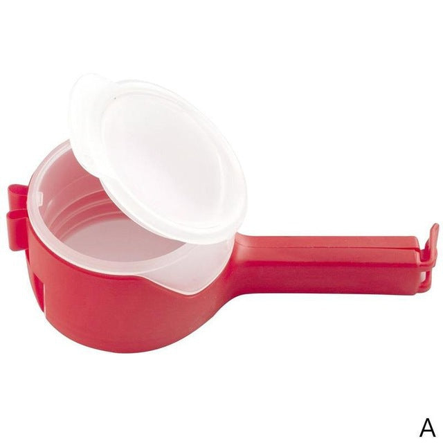 Reusable Bag Clip Snack Sealer with Spray Nozzle | Moisture-Proof Food Storage Solution